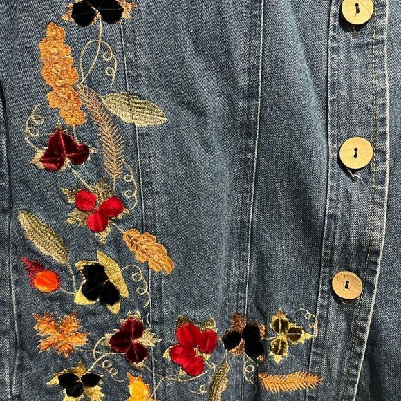 Tantrum Embroidered Jean Jacket  - Picture 3 of 4